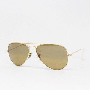 RAY-BAN #38403 Gold Frame Gradient Aviator Sunglasses